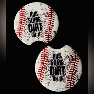 Baseball-Themed Car Coasters